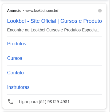 google ads anuncio para chamadas