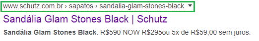 sandalia glam stones black schutz seo wavecommerce