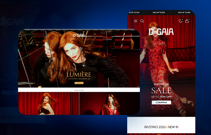 Site D-Gaia na nova plataforma