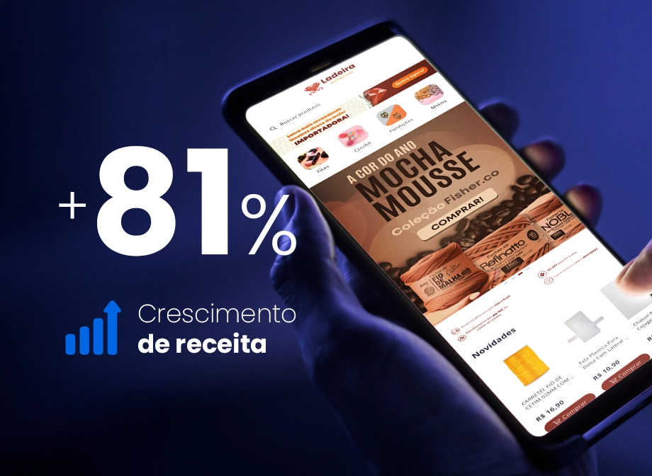 Resultados de Ladeira Armarinhos com Wave através do aplicativo